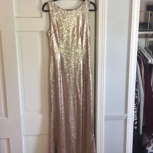 Lulus sparkly gold dress